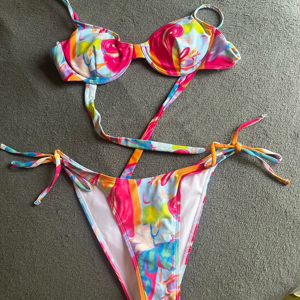 Colorful Abstract Bikini Set